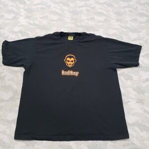 Vintage Bad Boy Shirt Mens Large Black Halloweeen Its's The Thing Short Sleeve